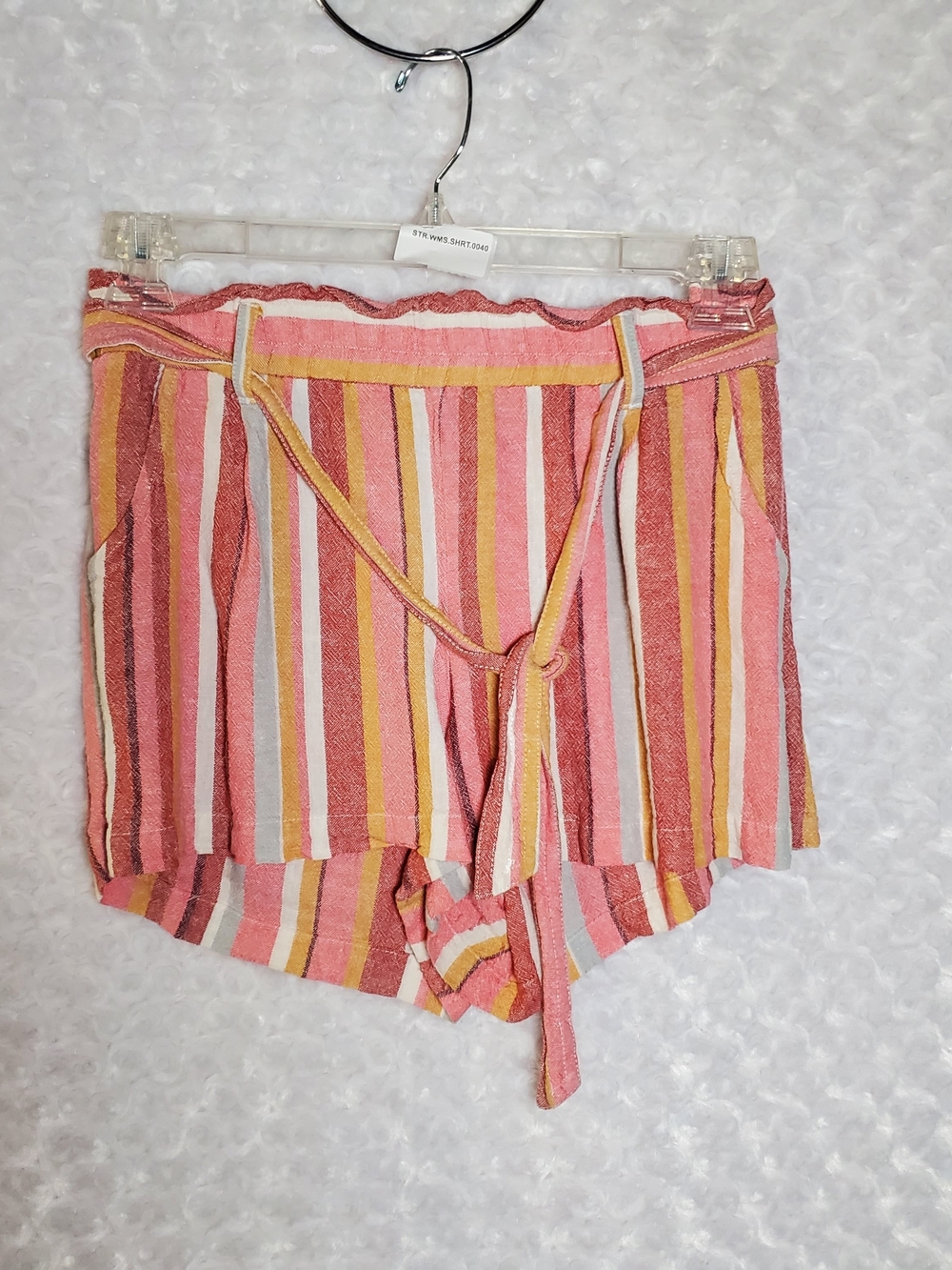 Jolt Women's Striped Pink, Yellow & White Top Size XL